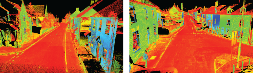 Point clouds of Clun from mobile mapping